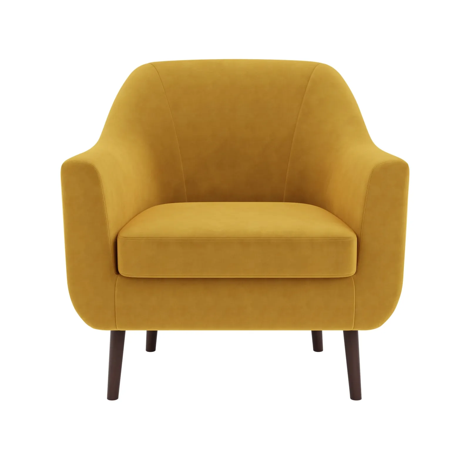 Eddie Velvet Tub Chair Gold