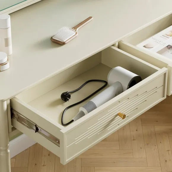 Ottilie 2 Drawer Dressing Table with Mirror 3