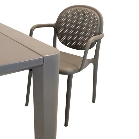Modura Henrik Rectangular Dining Table with 6 Stina Armchairs 3