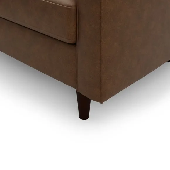 Zoe Faux Leather Corner Chaise 6