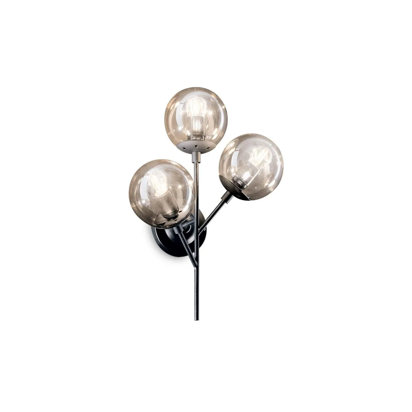 Netlighting Kepler 3 Light Wall Light Black