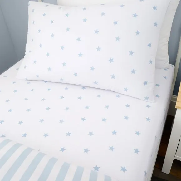 Mini Star & Stripes 100% Cotton Fitted Bed Sheet