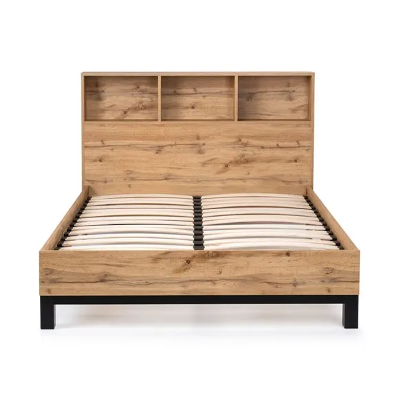 Bali Bookcase High Back Bed Frame 3
