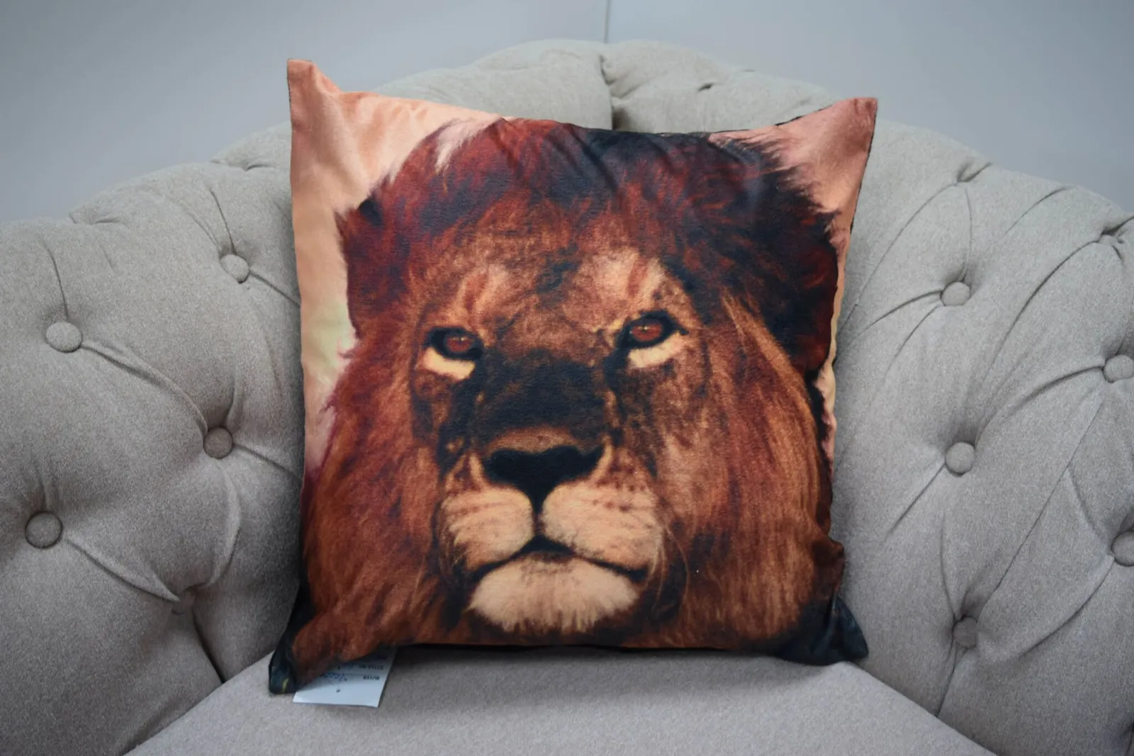 Rapport Home Aslan Lion Polyester Cushion Cover (43x43) Multicolor