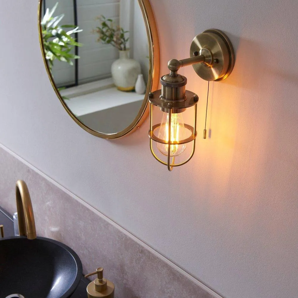 Netlighting 'TREVISO' Non Dimmable Stylish Contemporary Metal Bathroom Wall Lamp in Yellow 5