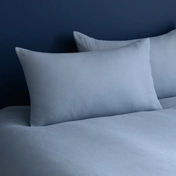 Newston Waffle Polycotton Duvet Cover & Pillowcase Set 4
