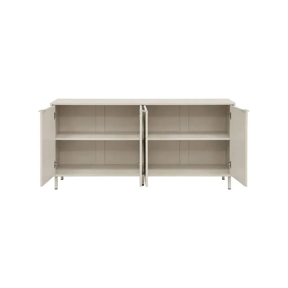 sweeek Sideboard 4 doors 160cm wood decor & metal in Beige 4