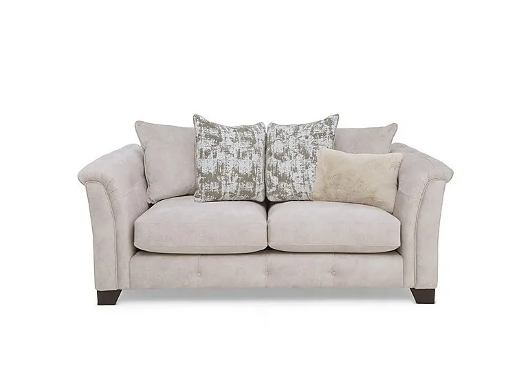 Aura 2 Seater Fabric Scatter Back Sofa Bed - Enzo Cream - Sofas and Armchairs - In Time for Christmas