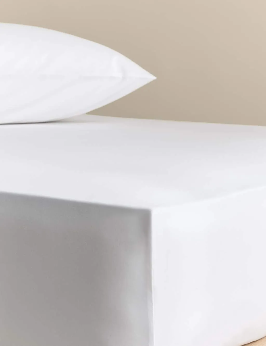 M&S Stay Cool Lyocell Rich Deep Fitted Sheet White