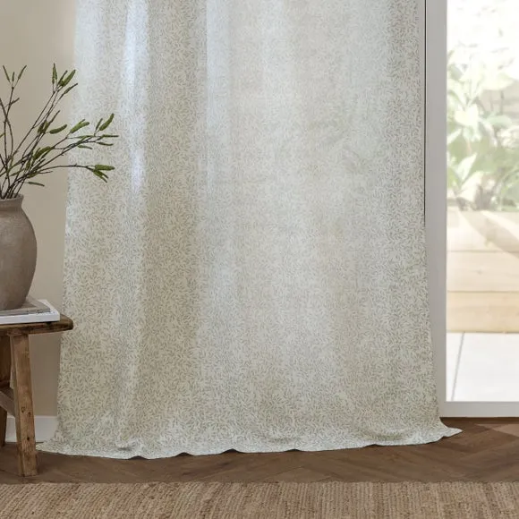 Yard Perrie Leaf Hidden Tab Top Voile Panel 4