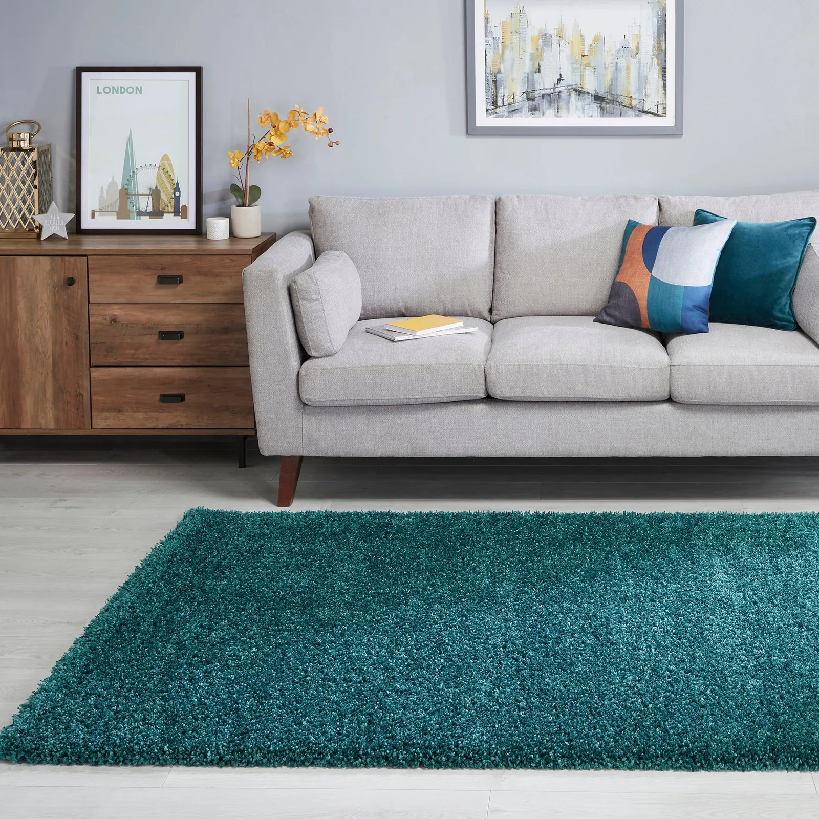 Slumber Shaggy Rug Green