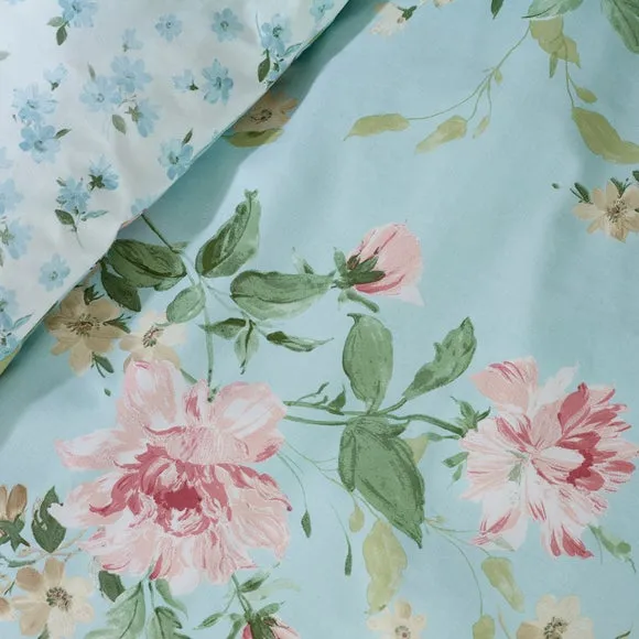 Catherine Lansfield Avebury Floral Polycotton Duvet Cover & Pillowcase Set 4