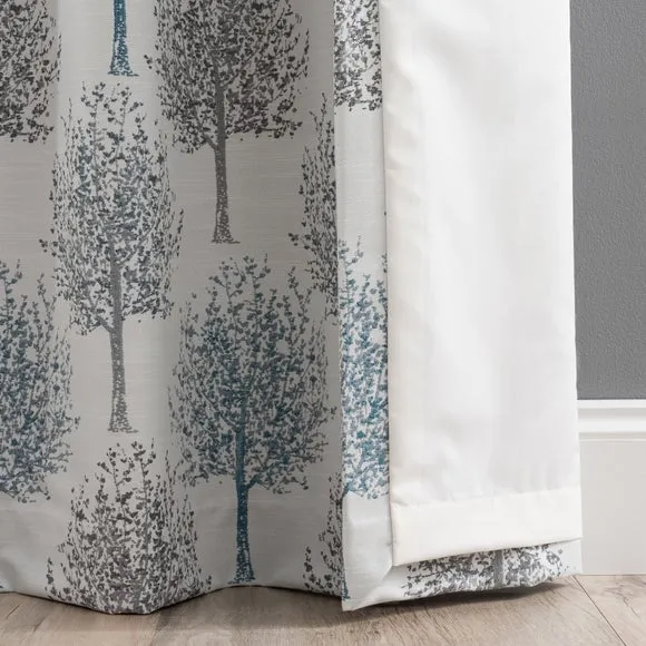 Jacquard Trees Eyelet Curtains 6