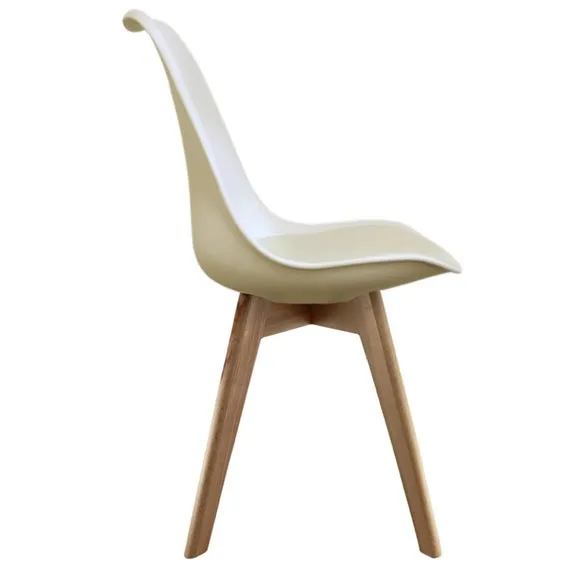 Fusion Living Soho Plastic Dining Chair with Squared Legs 4