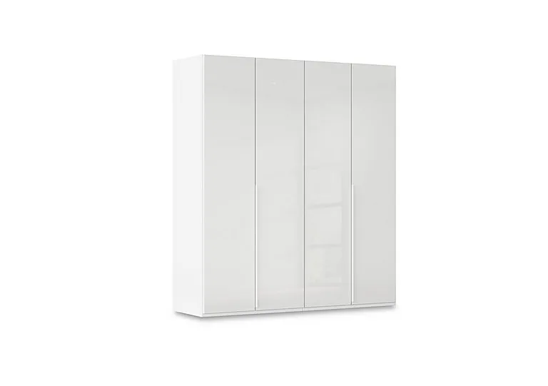 Haven 201cm 4 Door Hinged Wardrobe with Glass Doors