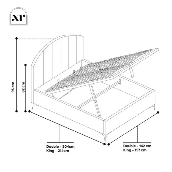 XR Living Avery Ottoman Bed Frame 6
