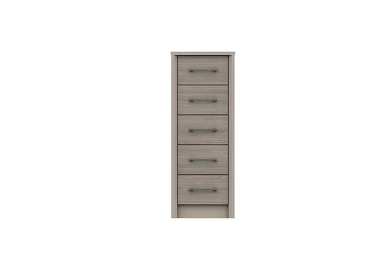 Paddington 5 Drawer Narrow Chest - Fired Earth