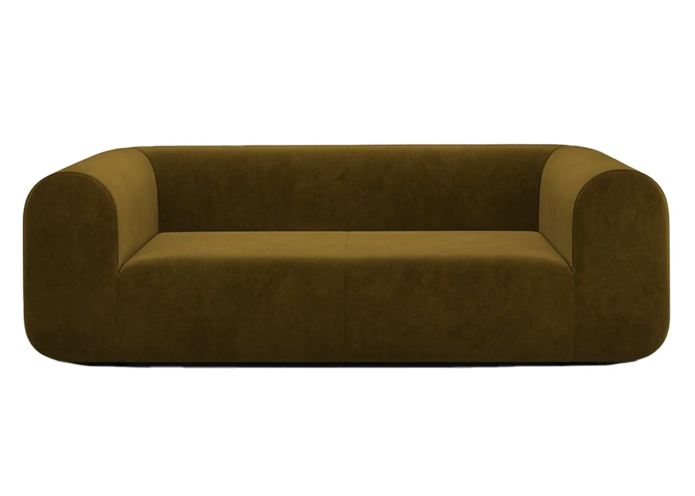 Tom Dixon Plump 2.5 Seater Sofa Config 1 Royal 162 Black Legs 1