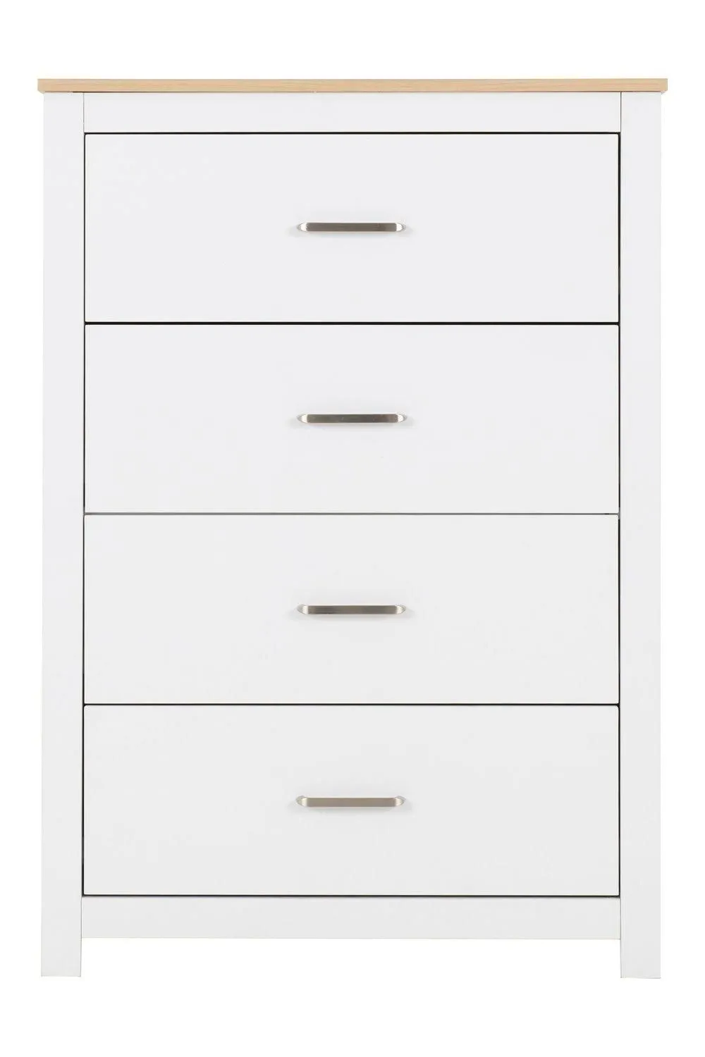 Seconique Portland 4 Drawer Chest in White 4