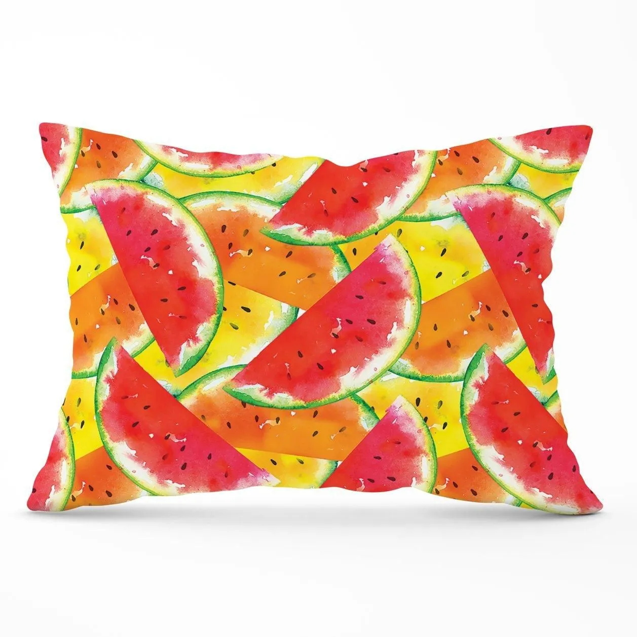 Warren Reed - Designer Melon Print Cushions in Red