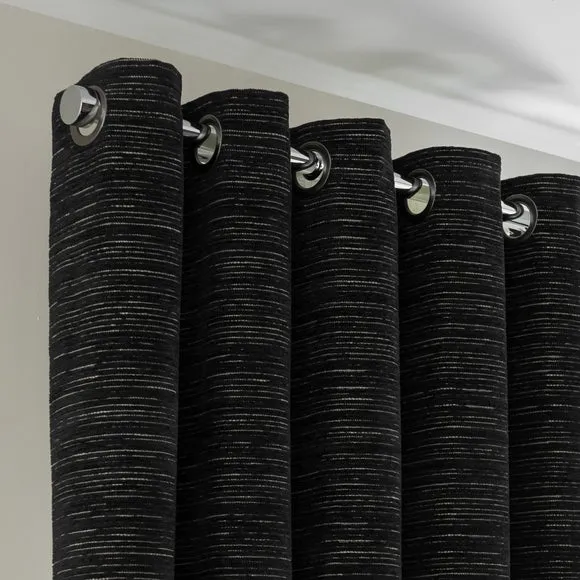 Hemmingway Chenille Eyelet Curtains 1