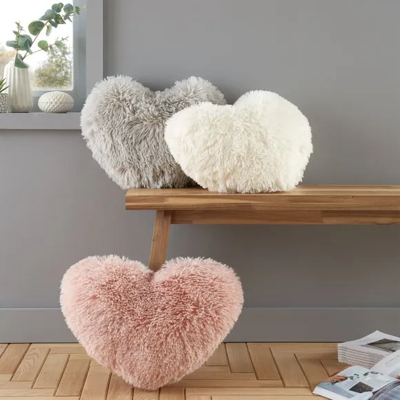 Catherine Lansfield Cuddly Heart Cushion 4