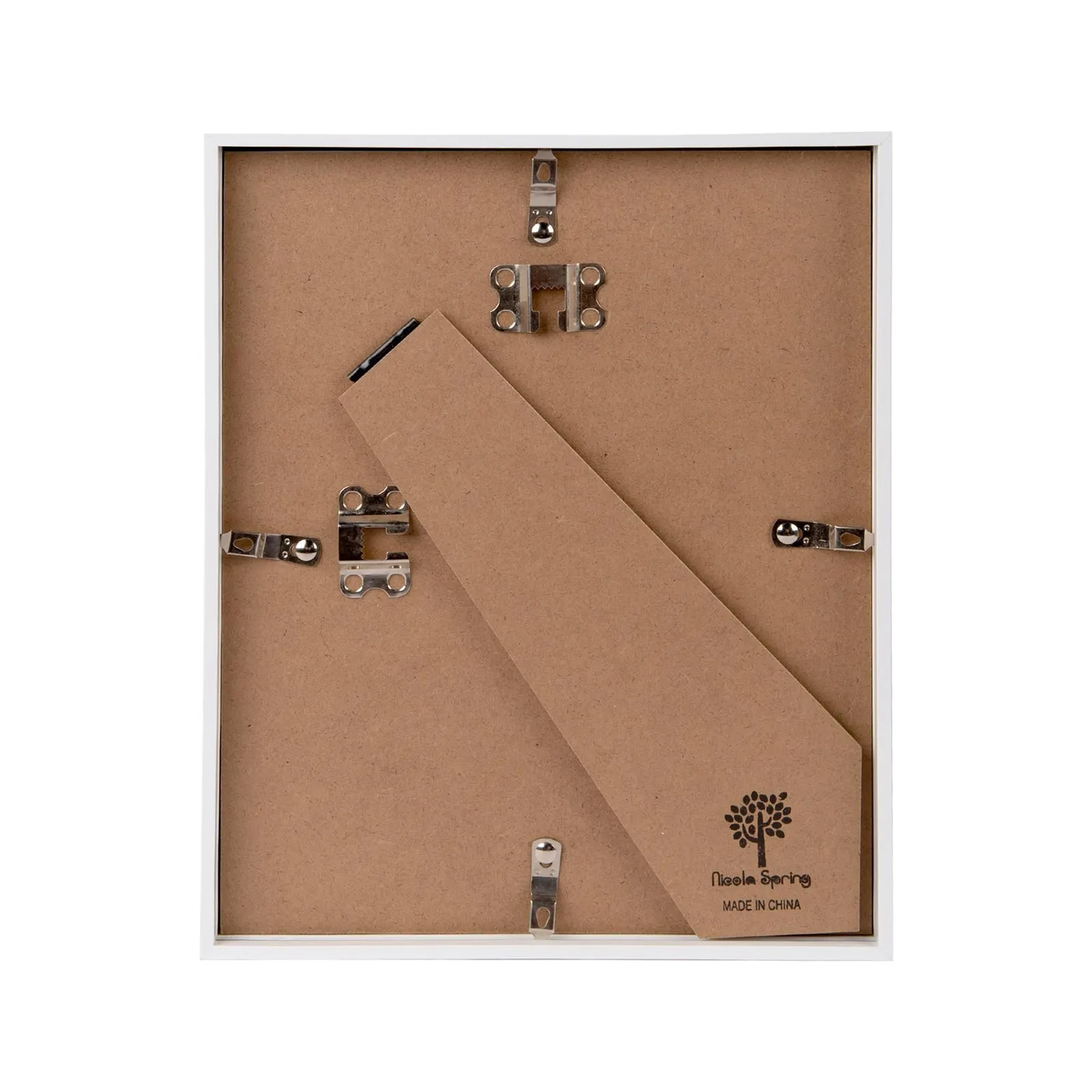 Nicola Spring 8" x 10" 3D Deep Box Photo Frames - 5" x 7" Mount - White - Pack of 5 5