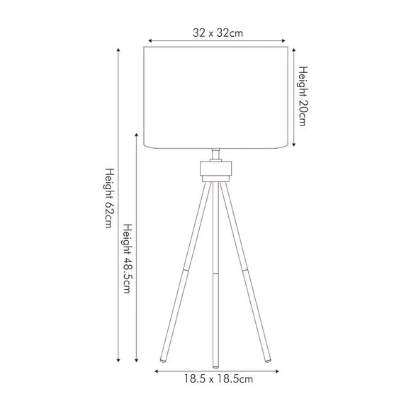 Houston Tripod Table Lamp 5