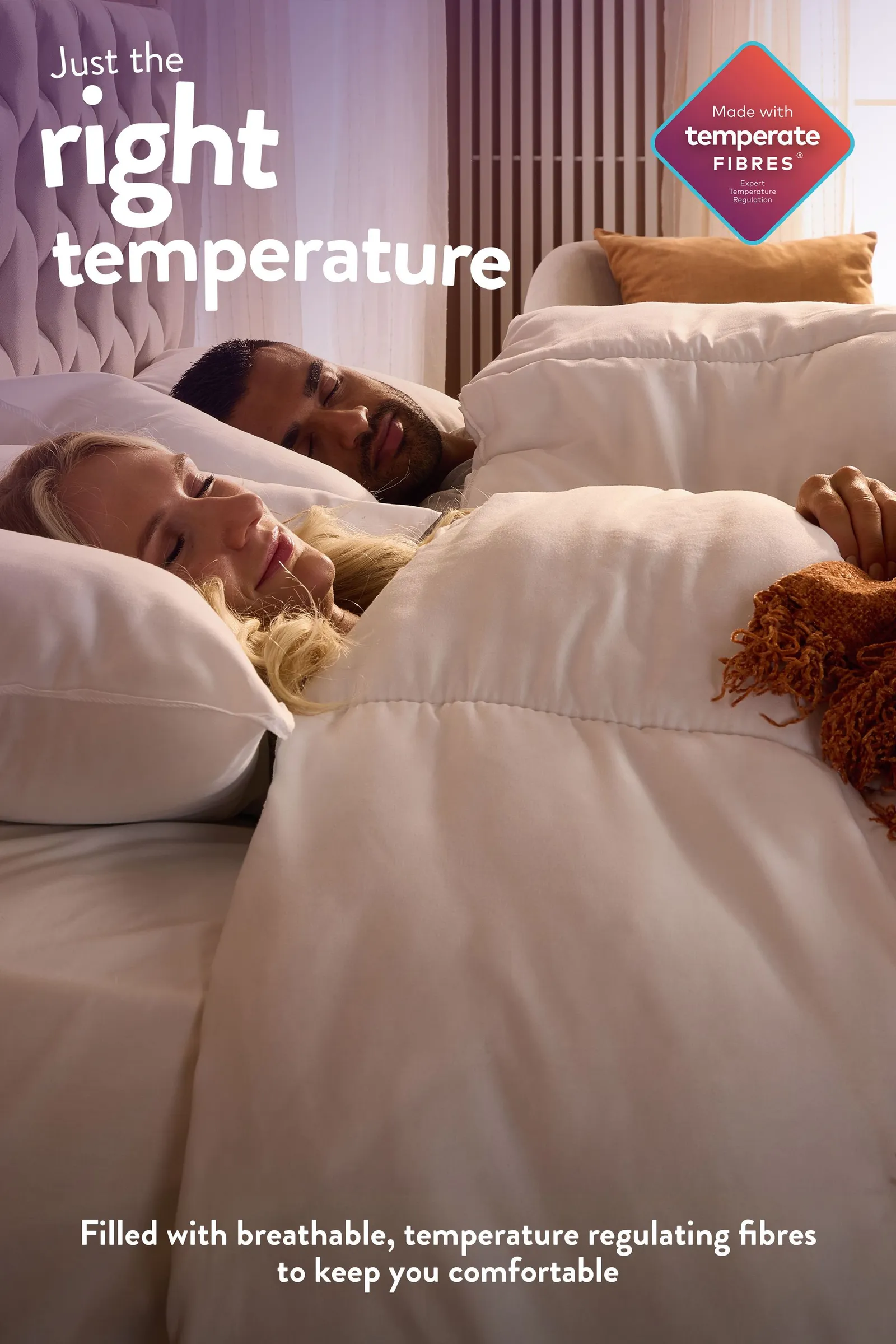 Slumberdown Climate Control 13.5 Tog Winter Duvet in White 2