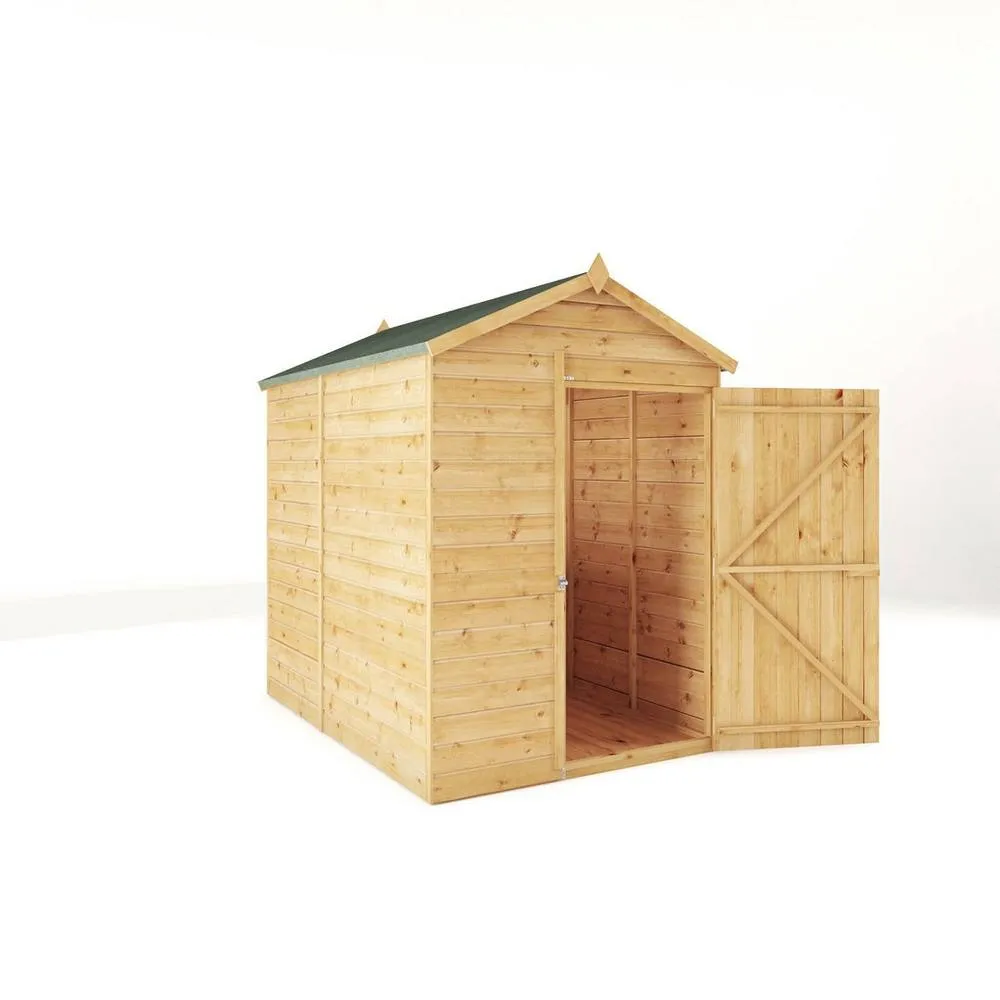 Mercia 7 x 5 Feet Modular Shiplap Apex - Windowless - L221.4xW159.3xH215.9 cm in Light Brown 4
