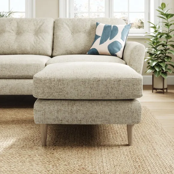 Sven Chunky Chenille Footstool 3