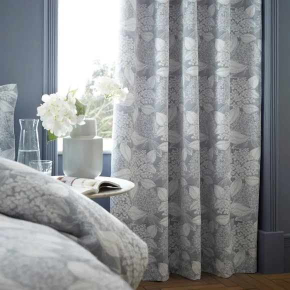Ripley Hydrangea Jacquard Blackout Eyelet Curtains 4