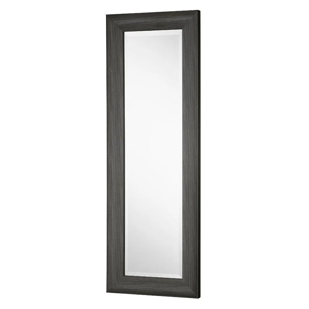 Yearn Mirrors Charcoal Grey Scooped Framed Mirror 129.5x45.5cm 3