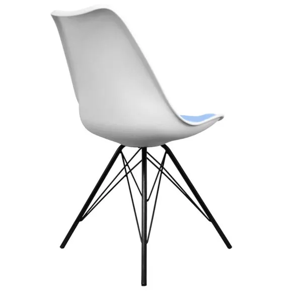 Fusion Living Soho White Plastic Dining Chair 5