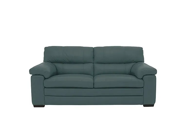 Cozee 2 Seater Pure Premium Leather Sofa - BV Lake Green