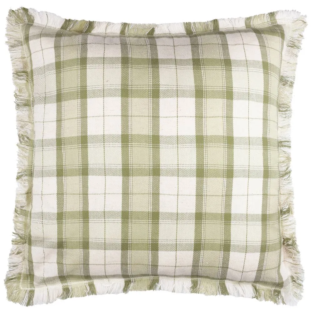 Voyage Maison Arrochar Tartan Woven Indoor/Outdoor Cushion in Green 2