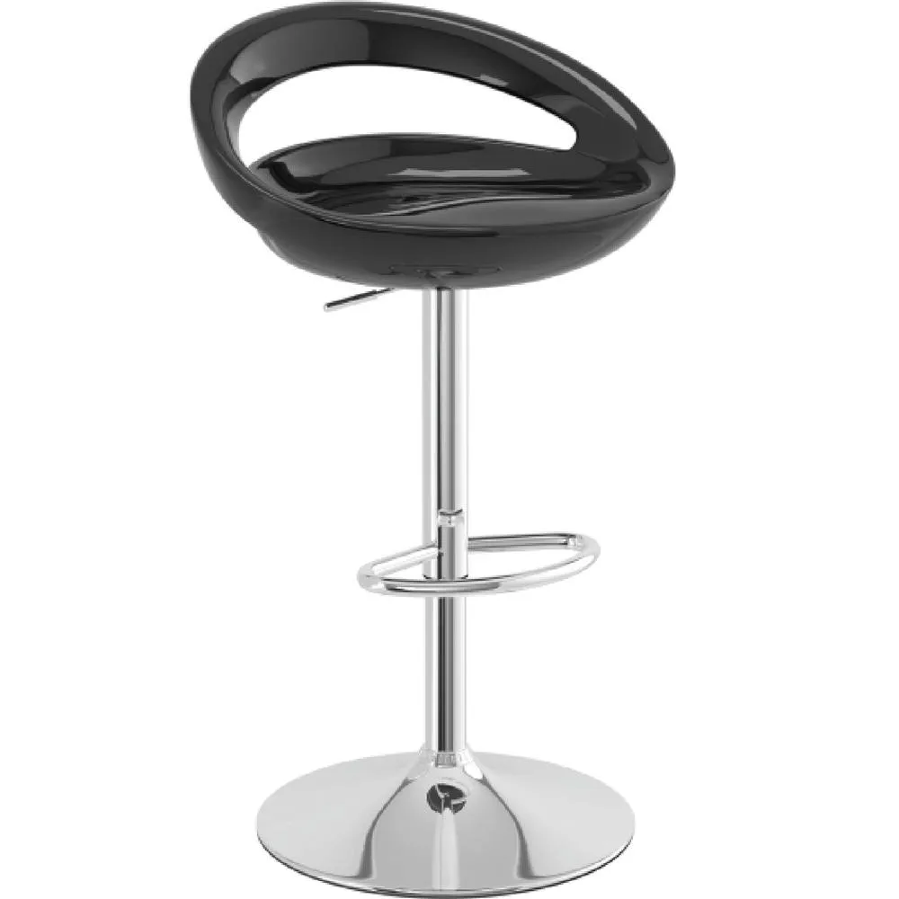 netfurniture Saso Retro Moon in Black Kitchen Stool 4