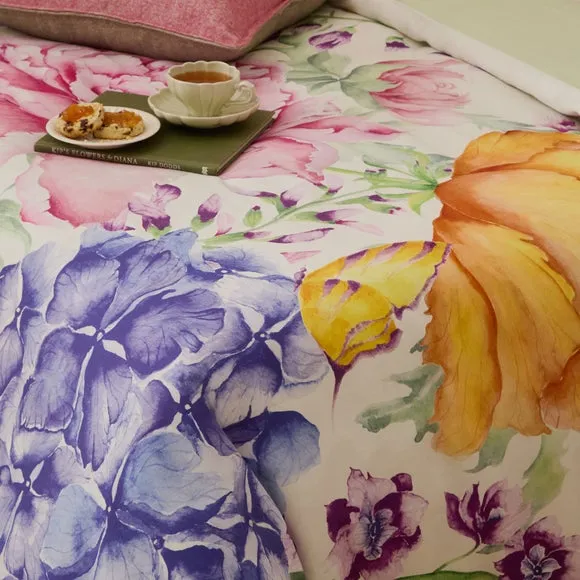Idalia Floral 100% Cotton Duvet Cover and Pillowcase Set 4