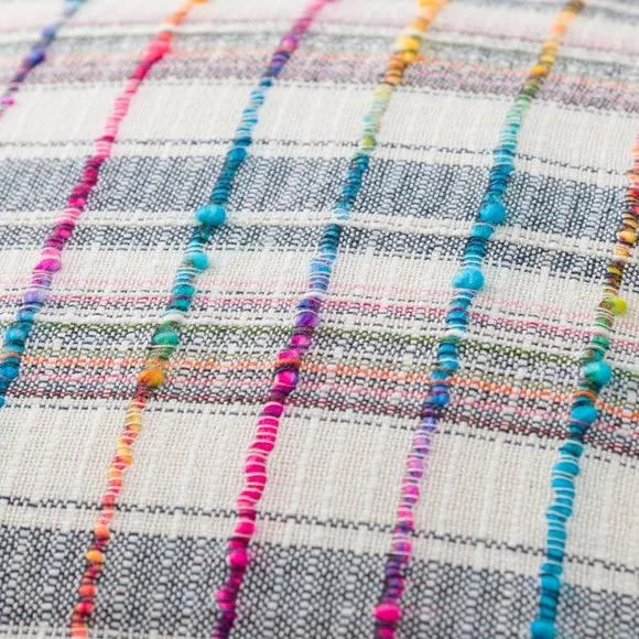 Spacedyed Rainbow Check Cushion 2