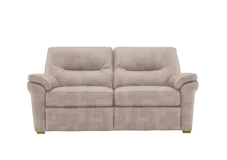 Seattle 2.5 Seater Fabric Sofa with Wooden Feet - Faro Mist