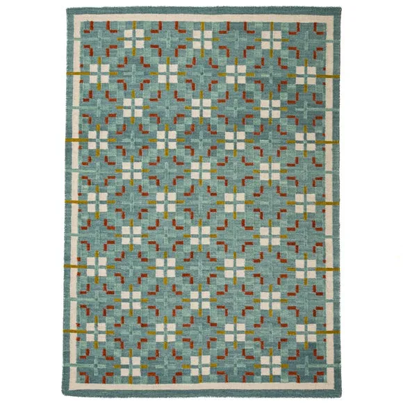 Awen Check Wool Blend Rug 5