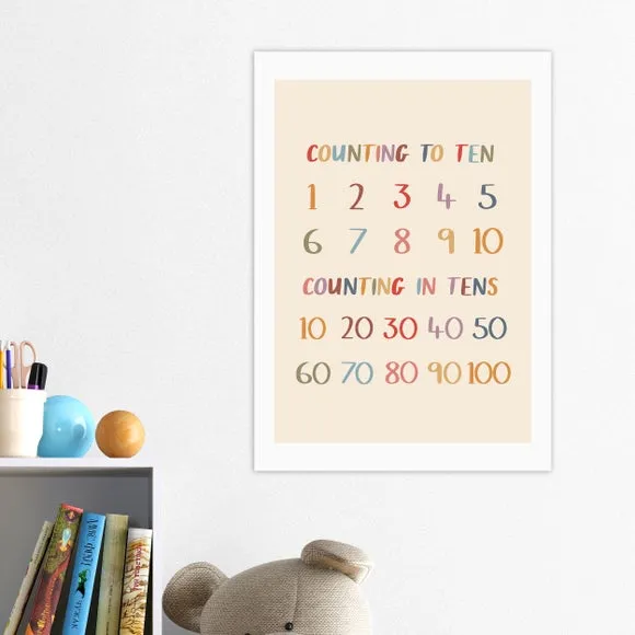 East End Prints Colourful Counting to Ten Print 1