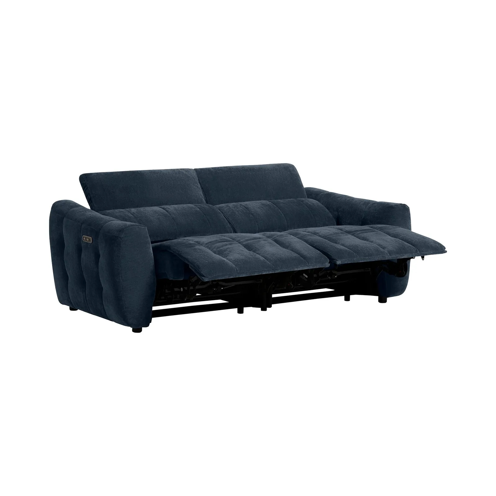 Montgomery 2.5 Power Seater & Headrest, Navy Fabric | Barker & Stonehouse 6