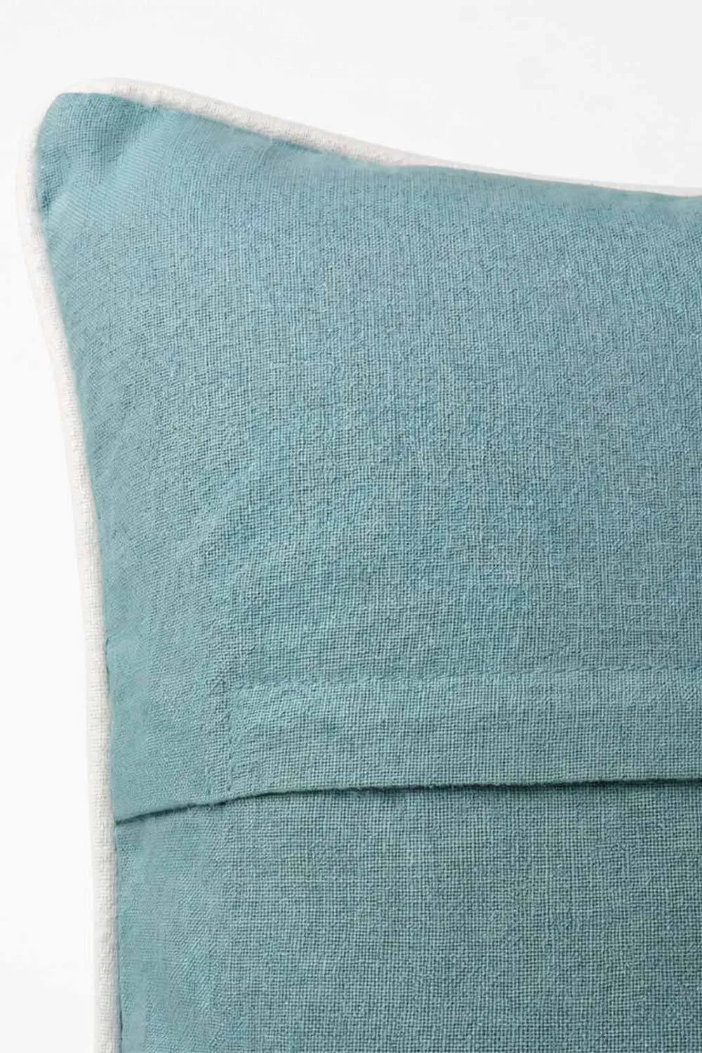 Homescapes Blue Palm Leaves Cushion, 45 x 45cm 3