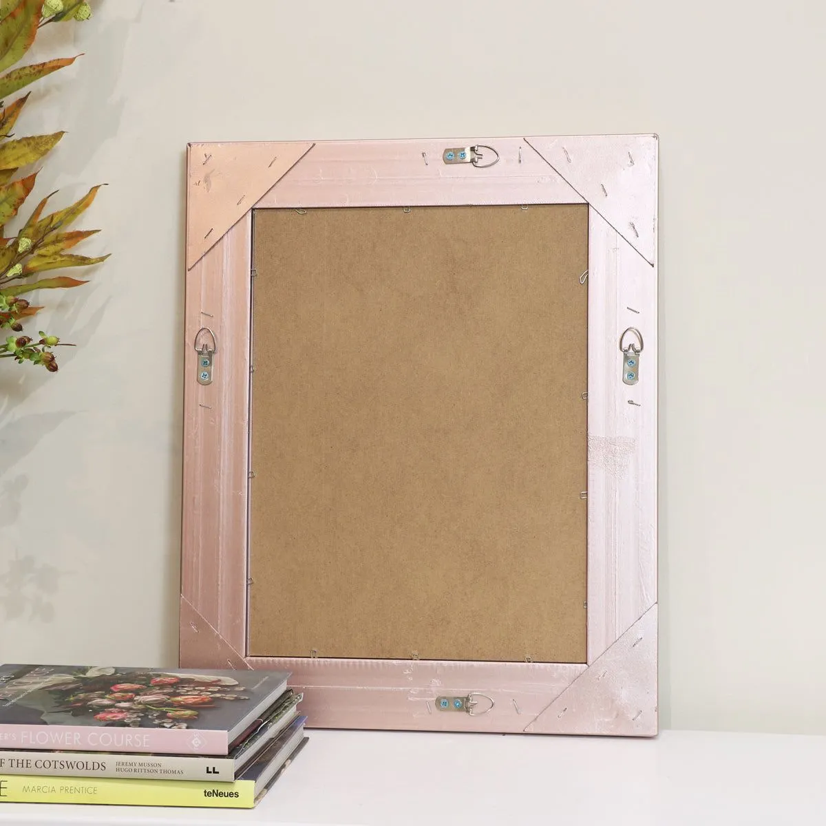 Melody Maison Ornate Rose Gold Pink Wall Mirror With Bevelled Glass 6