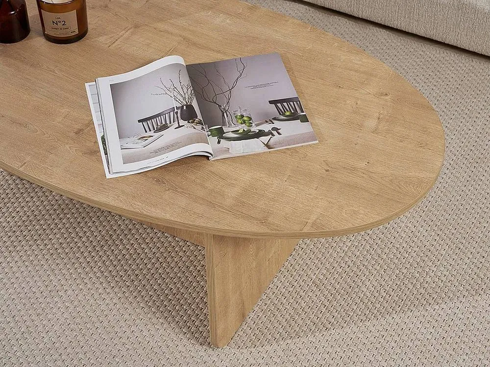 Vente-unique Coffee Table - Light Natural- ISENORA in Light Oak 6