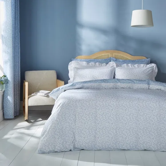 Annie Floral 144 Thread Count 100% Cotton Reversible Duvet Cover & Pillowcase Set