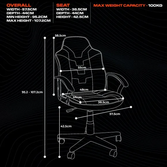 X Rocker Saturn Junior Esport Gaming Chair 6