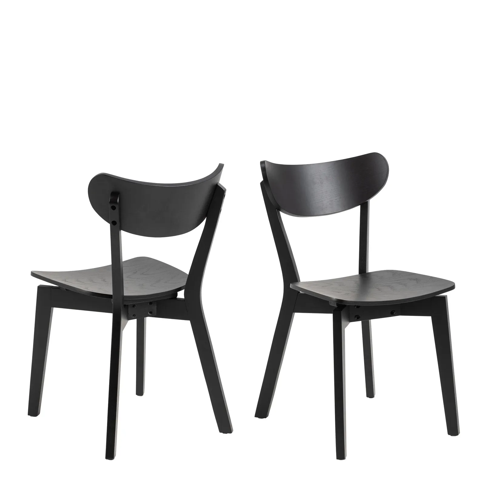 Furniture To Go Roxby Dining Chairs in Black Set of 2