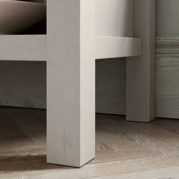 Olney Open Corner TV Unit for TVs up to 55", Stone 5